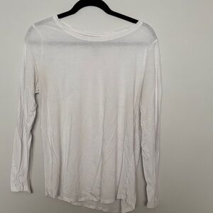 George Classic White Long Sleeve Top